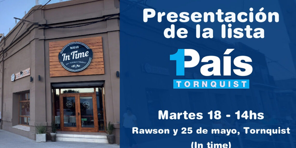 PRESENTACIÓN DE LA LISTA 1PAÍS EN TORNQUIST CONFERENCIA DE PRENSA