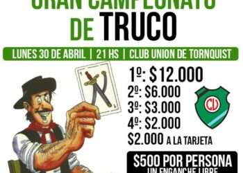 Se viene un campeonato de truco en el Club Unión