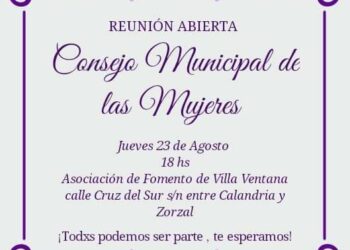 Se reune en Villa Ventana el Consejo Municipal de Mujeres
