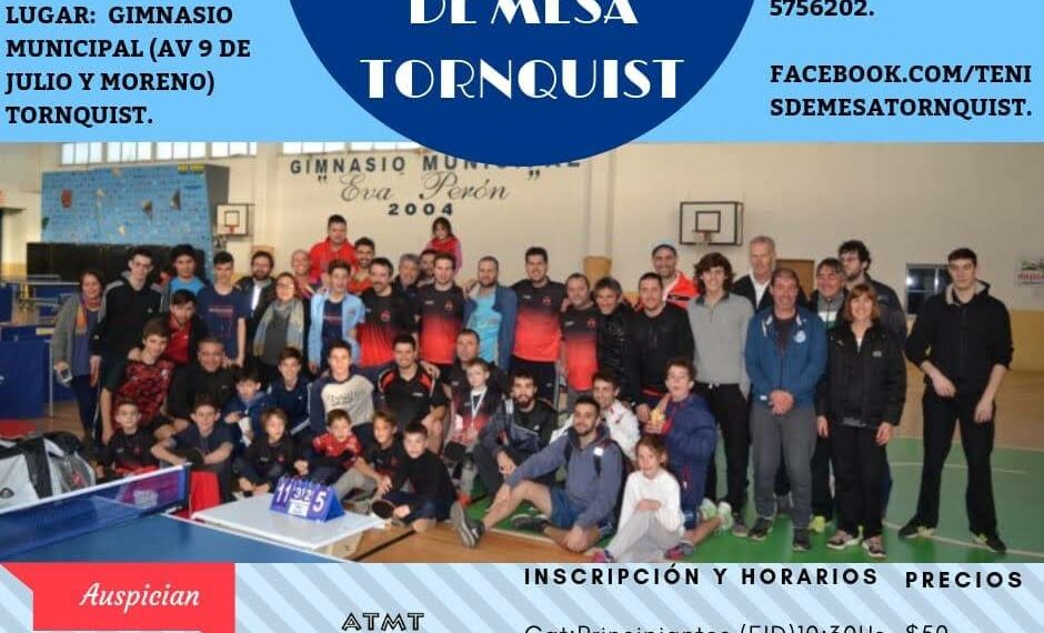 TORNEO RECREATIVO DE TENIS DE MESA EN TORNQUIST