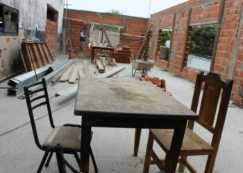 El salón principal del SUM del Barrio Sur “Renace de sus cenizas”