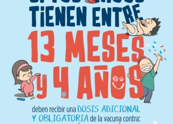 DESDE OCTUBRE APLICARÁN UN REFUERZO DE SARAMPIÓN Y RUBEOLA A MENORES
