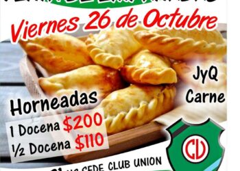 Venta de empanadas en el Club Unión