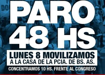 FUDB ANUNCIA PARO DOCENTE DE 48 hs Y MOVILIZACION a la Casa de la Provincia
