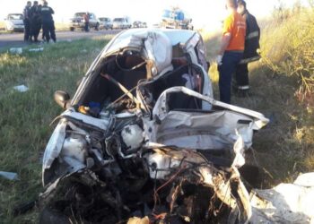 Un tornquistense resultó herido en un choque en la ruta 33