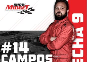 Midget: Leandro Campos ganó la novena fecha del Estival 2018/19 y Javier Fritz culminó cuarto (Informe y video de La Nueva)