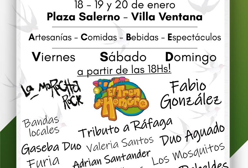 Inscripción para la Fiesta Provincial de las Golondrinas
