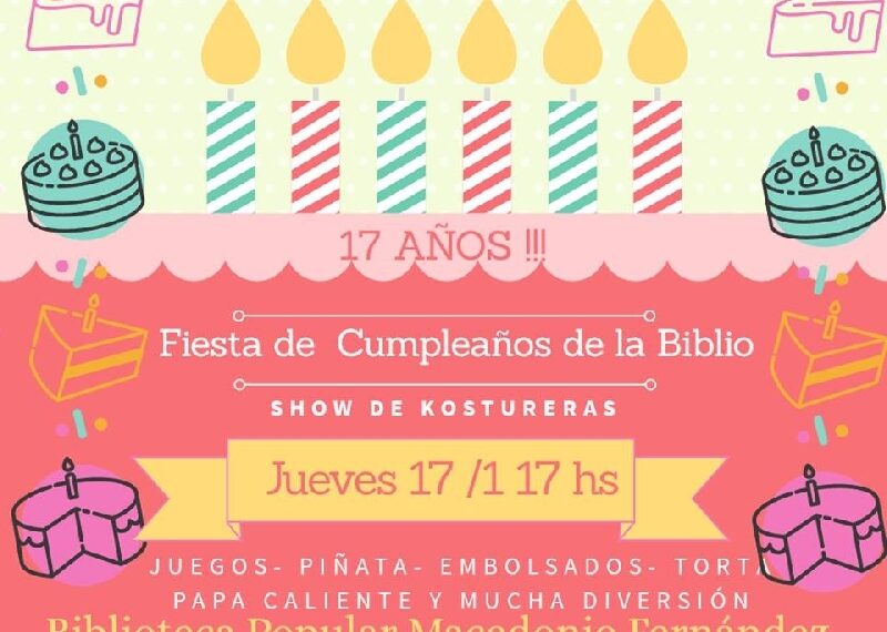 La Biblioteca Popular Macedonio Fernández de Villa Ventana cumple 17 años