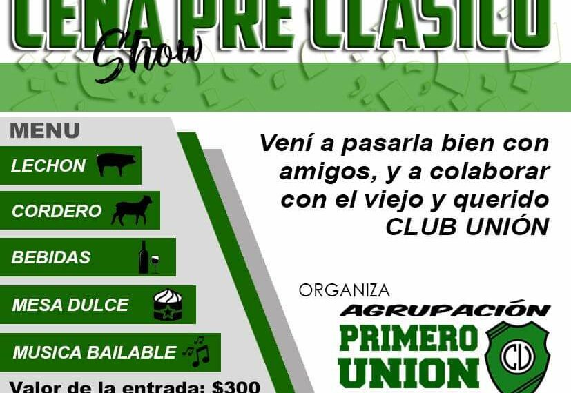 El Club Unión realiza este viernes su cena Pre-clásico