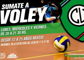 Continúa desarrollándose el vóley en el Club Unión