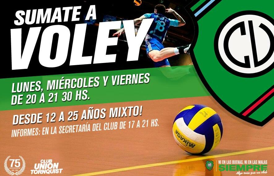 Continúa desarrollándose el vóley en el Club Unión