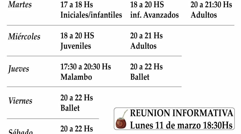 Inician las clases de la Escuela Folclórica Municipal