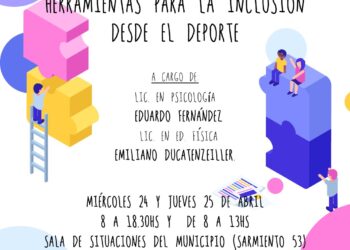 Se dictará una capacitación en “Herramientas para la inclusión de personas con discapacidad en la escuela y a práctica deportiva”