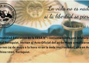 Invitan al acto oficial del 25 de Mayo