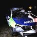 Dos policías accidentados en un vuelco