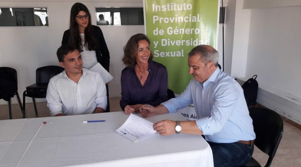 Bordoni firmó convenio para la adhesión al Sistema de Atención Primaria de Emergencias para víctimas de Violencia de Género