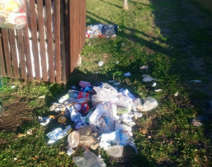 Uso incorrecto de punto limpio en Tornquist