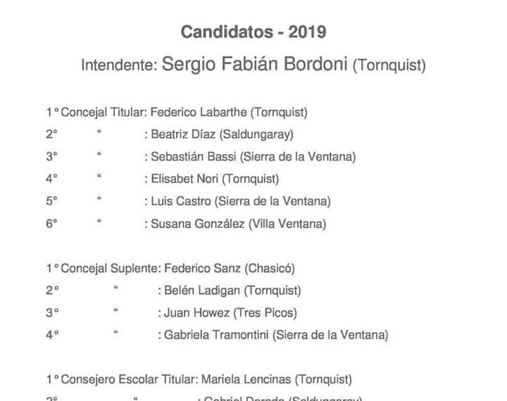 Se dio a conocer la lista de Juntos Para el Cambio