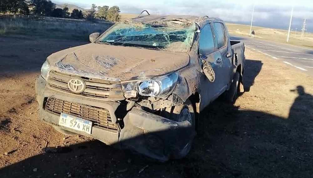 Volcó en el acceso a Saldungaray y apenas se lastimó
