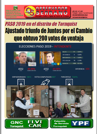 Observador Serrano DIGITAL: Todos los números de las PASO en el distrito