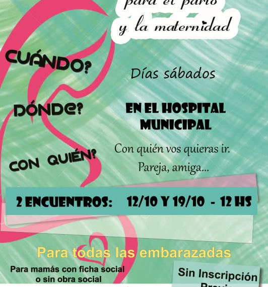 Tornquist: brindarán un curso de preparación para el parto y la maternidad