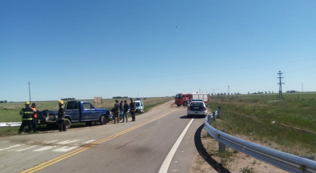 Accidente en la ruta 33 acceso a Tornquist (fotos y video)