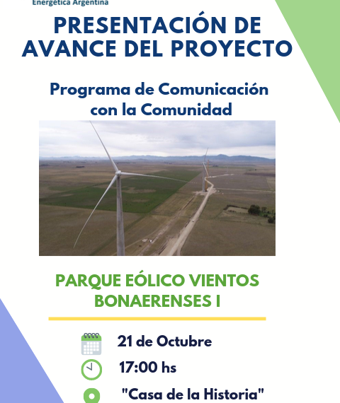 AES brindará una charla para informar los avances de obra