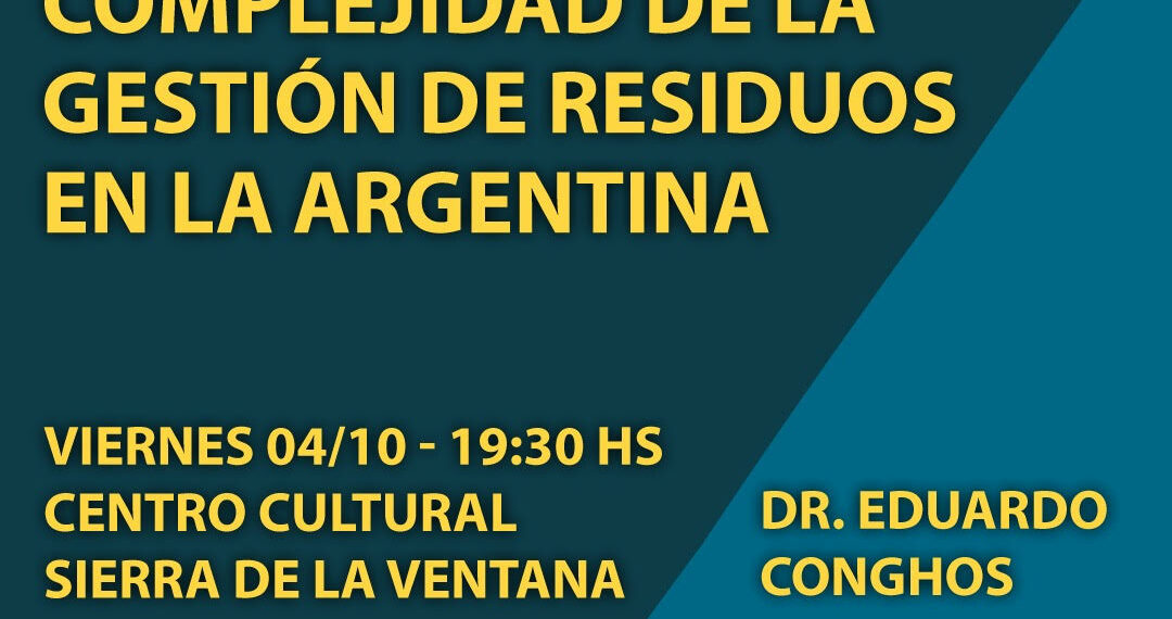Charla “Complejidad de la gestión de residuos en la Argentina”