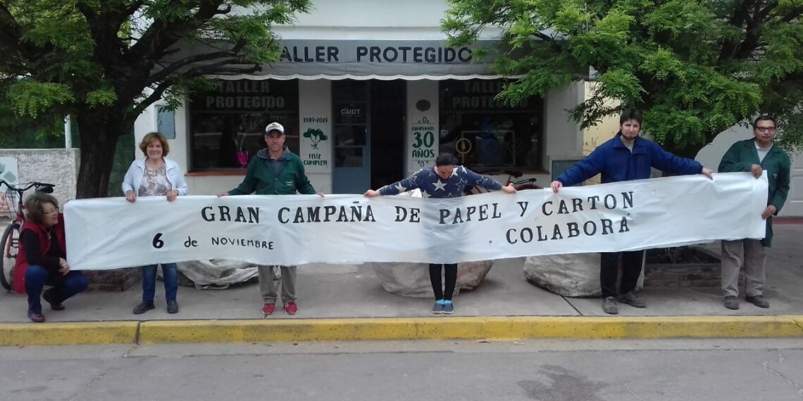 Campaña de papel y cartón del Taller Protegido de Tornquist (Nota)