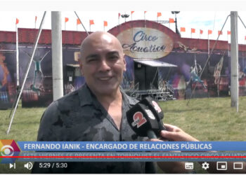 Este viernes se presenta en Tornquist el fantástico circo acuático (VIDEO Y TRANSMISION REALIZADA EN DIRECTO)