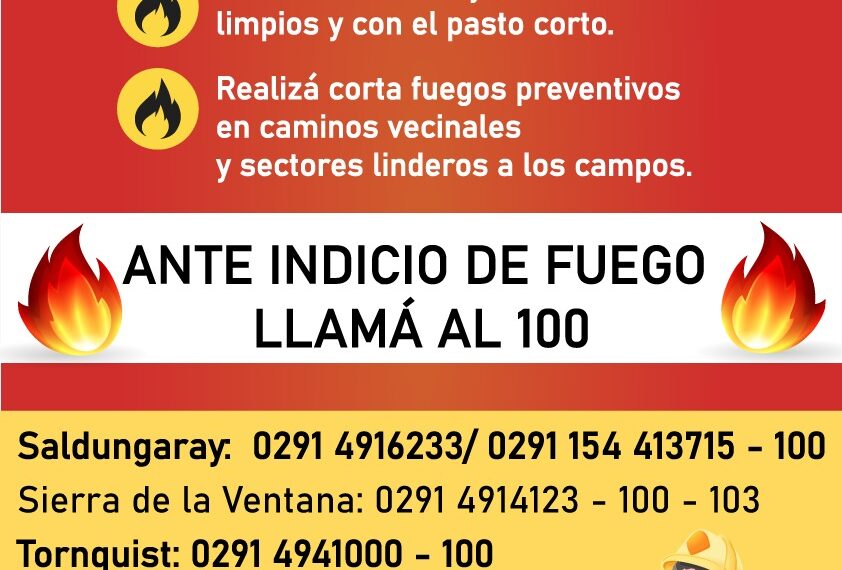 PREVENCIÓN DE INCENDIOS: Recomendaciones para el verano