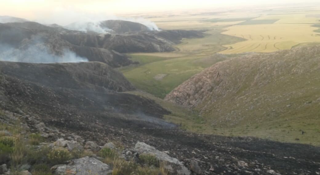 El incendio en el sector serrano podría ser extinguido en las próximas horas (Nota y fotos)