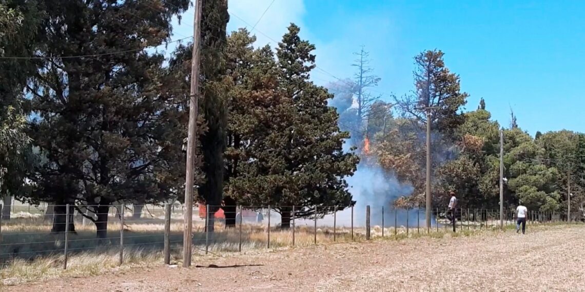 Los bomberos fueron  convocados por dos incendios este mediodía