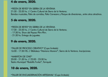 El Municipio publicó la Agenda Cultural que comienza éste fin de semana