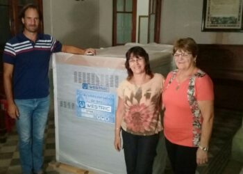 La Sociedad Germánica adquirió dos climatizadores para el salón de fiestas (Videos)