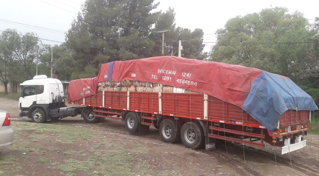 Fueron entregados más de 12 toneladas de cartón para su reciclaje