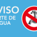 Corte de agua programado para el viernes 31 de enero