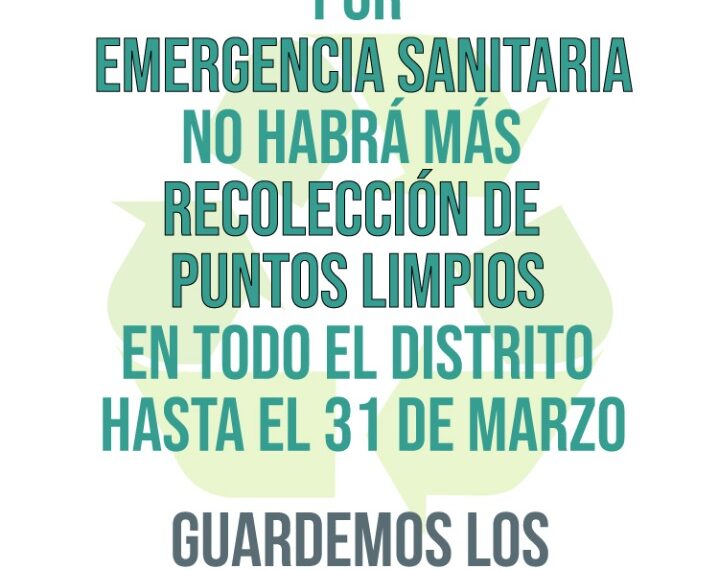 Información importante sobre el funcionamiento del servicio de recolección de basura en el distrito
