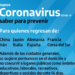 Recomendaciones para evitar el coronavirus