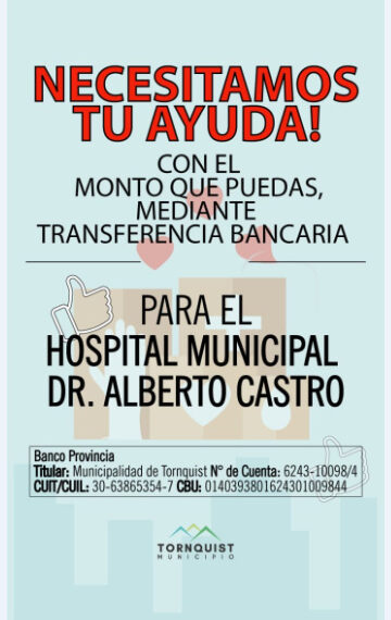 Donación para el área de Salud