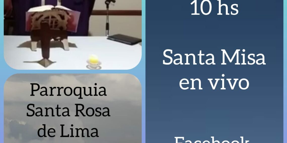 Este domingo el Padre Norberto oficiará Misa por medio de Facebook
