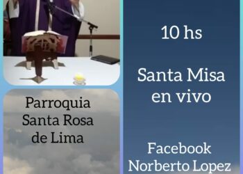 Este domingo el Padre Norberto oficiará Misa por medio de Facebook
