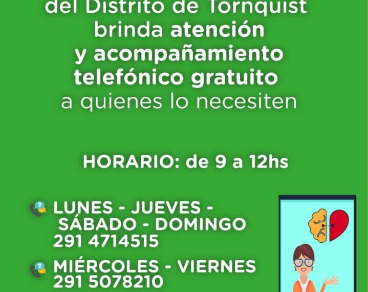 Programa de acompañamiento psicológico telefónico en el distrito