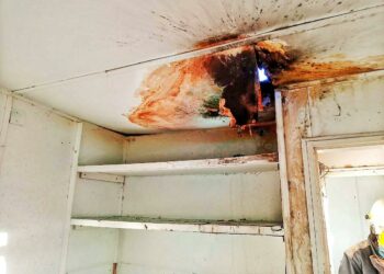 Principio de incendio en un obrador del Parque Eólico