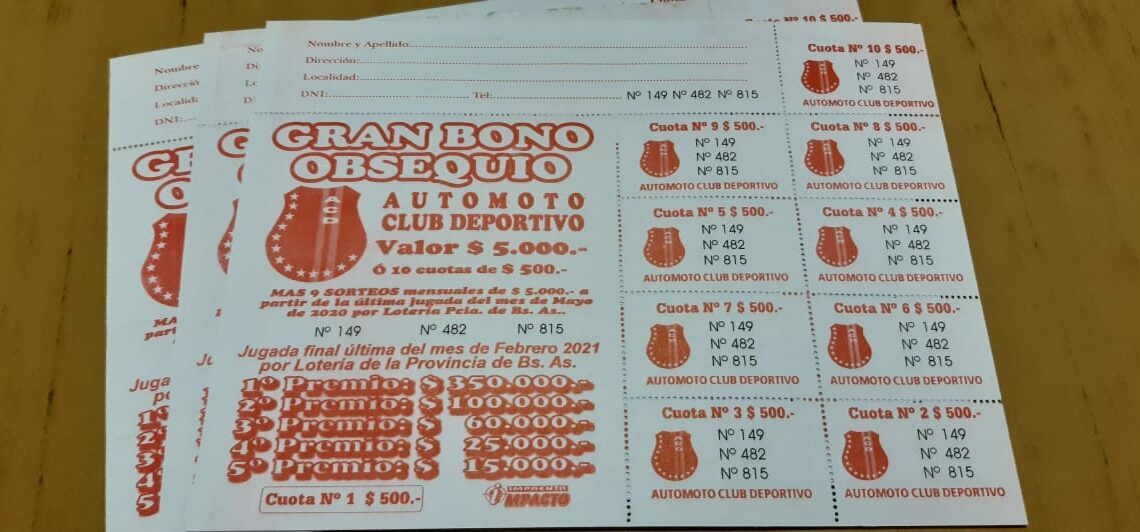 Automoto tiene a la venta su rifa anual