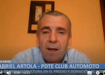 Automoto: Artola habló de las obras de infraestructura y la donación al Hospital