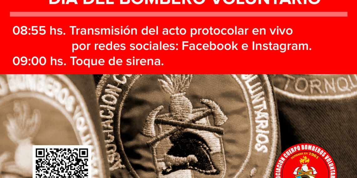 Los Bomberos Voluntarios festejarán su día de manera singular
