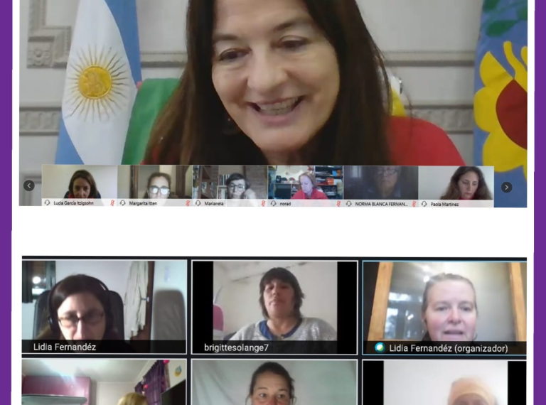 Reunión virtual del Consejo Municipal de las Mujeres de Tornquist