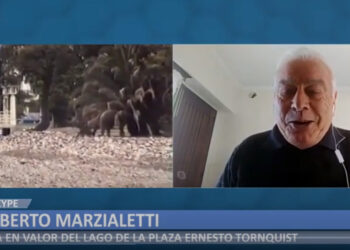Norberto “Titi” Marzialetti y la puesta en valor del Lago de la Plaza Ernesto Tornquist