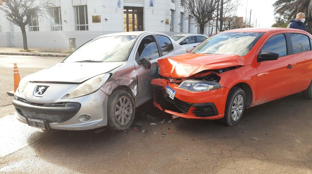 Choque en el centro de la ciudad